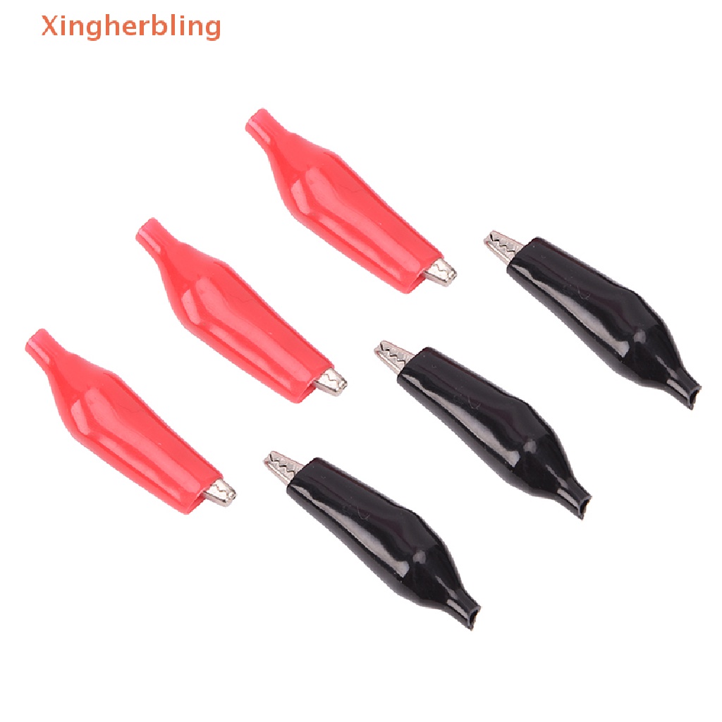 Xhb Set 10 Kẹp Cá Sấu Thử Điện Bằng Kim Loại Cách Nhiệt