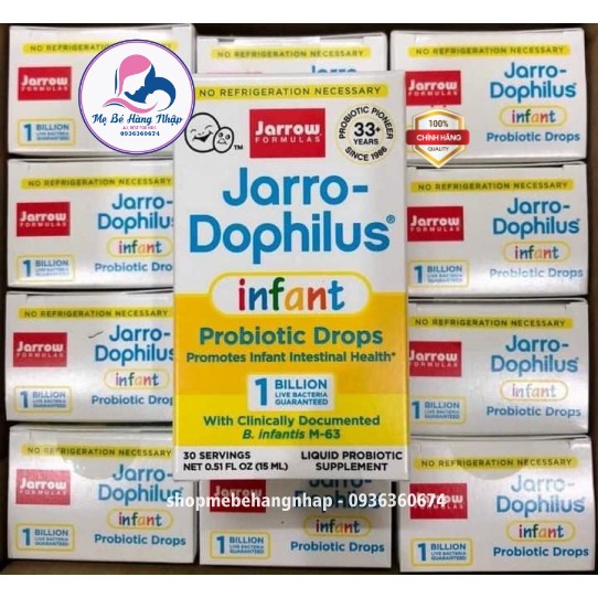 Men vi sinh đẩy đờm Jarrow Jarro Dophilus Infant, USA (15ml dạng giọt)