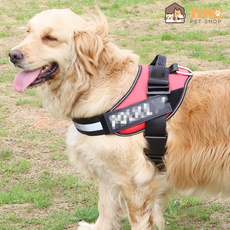 Đai Yếm Đeo Ngực Cho Chó Lớn - Hỗ Trợ Dắt Thú Cưng Đi Dạo - Vải Da Mềm Mại Và Chắc Chắn
