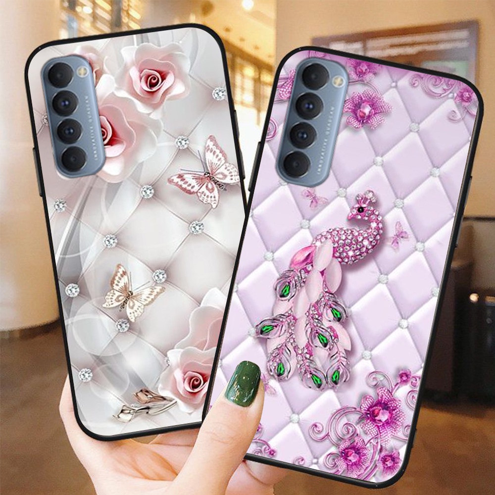 Ốp lưng điện thoại oppo reno 4 / reno 4 pro in hình phong cách nữ sang chảnh