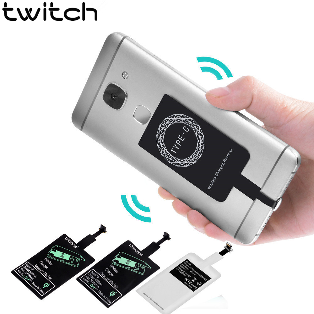 Bộ thu sạc không dây Qi TWITCH đa năng thích hợp cho iPhone Samsung S7 S8 Edge Note 8