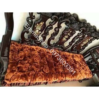 Đệm ghế 🍓 đệm trải ghế gỗ 🍓 2 vuông + 1 dài