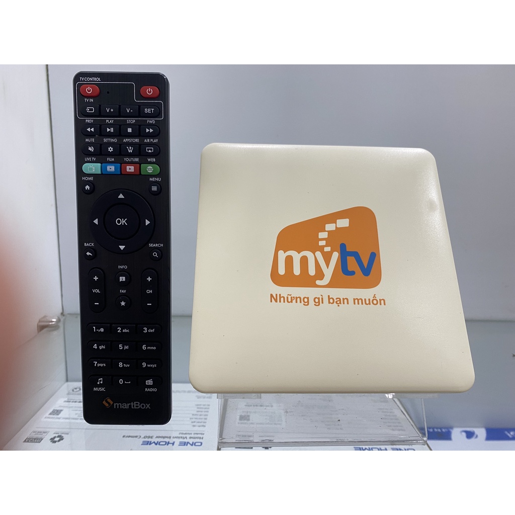 Điều khiển đầu thu Smartbox Android MyTV VNPT Technology có tìm kiếm giọng nói hàng chính hãng