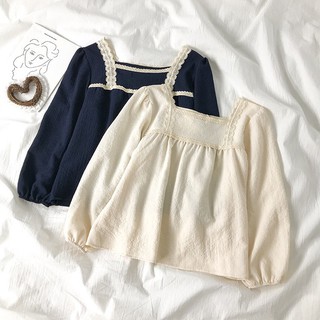 [Mã FATHANG5 giảm 10K đơn 50K] [HÀNG ĐẸP] SƠ MI phối ren babydoll Ulzzang vintage tiểu thư - SM10 - jannahouse