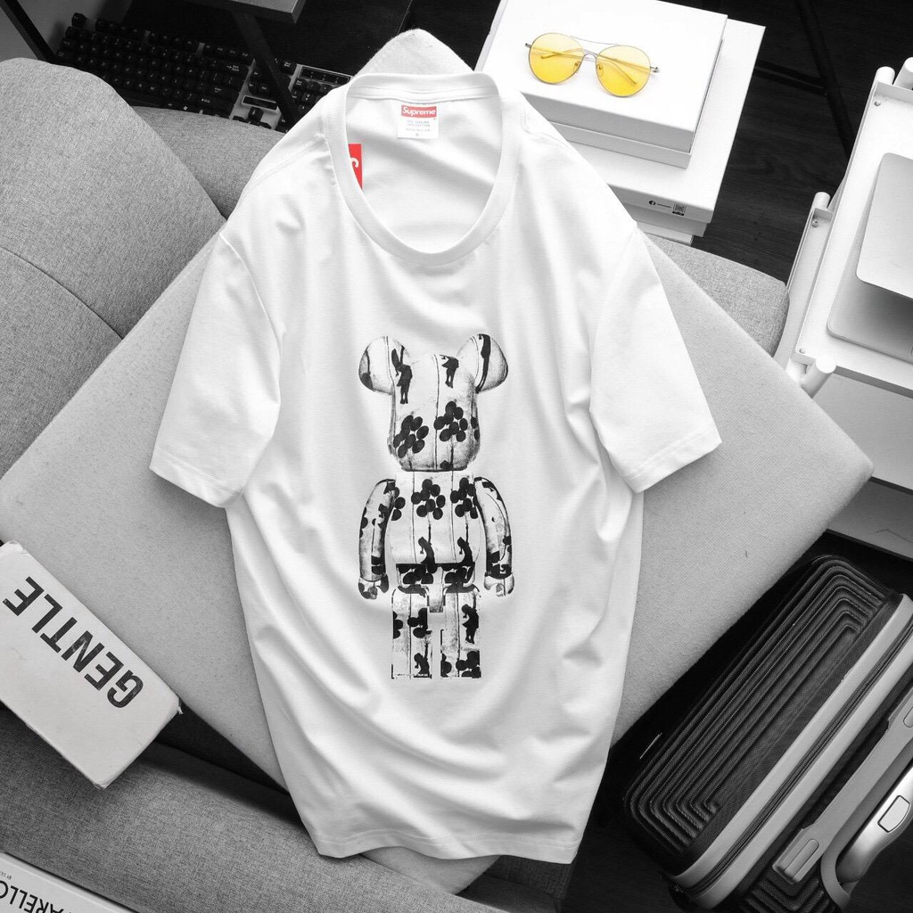 Áo Thun TỪ S TỚI 3XL, 4XL,5XL,7XL Form Rộng Chất Thoáng Mát Big Size OverSize Unisex  IN GẤU Trắng Đen - NGOẠI STORE