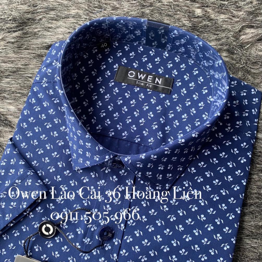 Sale Chính Hãng  OWEN - Áo sơ mi ngắn tay Owen Slimfit AS90005N hot 🌺 neww * ! %