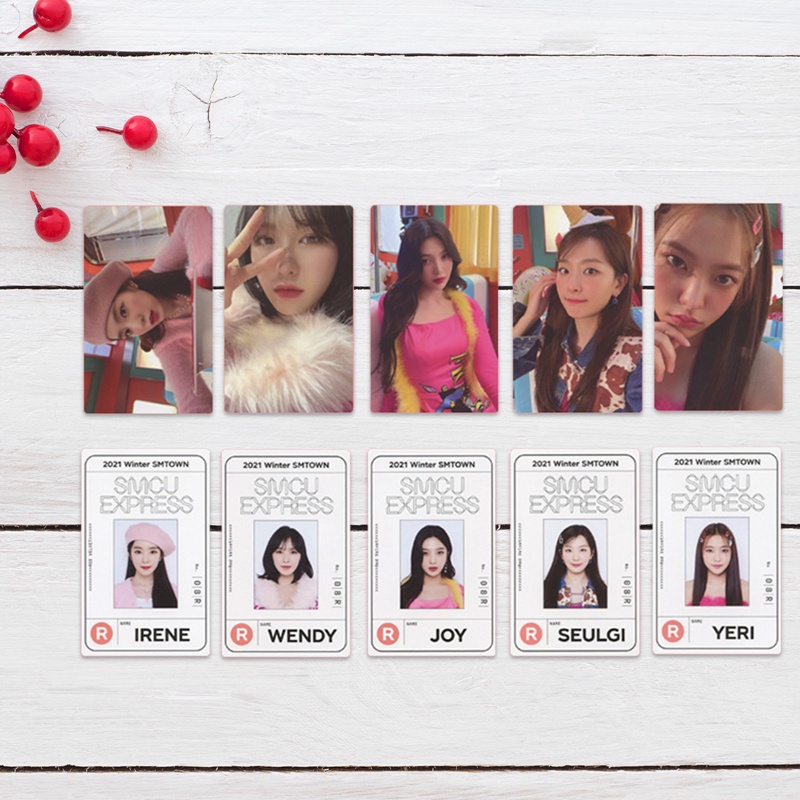 Bộ Thẻ Ảnh Lomo Hình Nhóm Nhạc Kpop Red Velvet 2021
