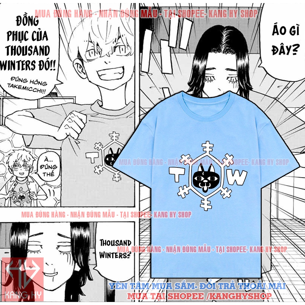 Áo Thun Thousand Winters Gang Tokyo Revengers Áo Lớp Bao Ngầu F279