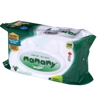 Giấy ướt  Mamamy loại 100 tờ không mùi