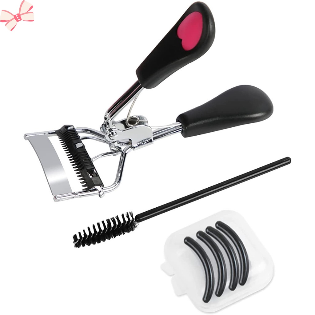 Dụng Cụ Bấm Mi Chuyên Nghiệp Với 4 Miếng Đệm Đàn Hồi Thay Thế Và Cọ Xoắn Ốc Cho Mi Cong YR