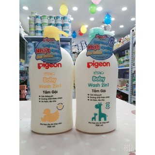 Sữa Tắm Gội Toàn Thân Cho Bé Pigeon Baby Wash 2in1 700ml