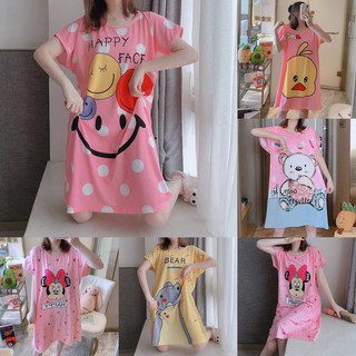 Đầm Ngủ Dáng Rộng Thoải Mái Dễ Thương Bigsize mặc ở nhà A09