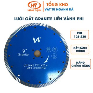 Lưỡi cắt Granite liền vành phi (125-230)💥 FREESHIP💥 Chuyên cắt đá Granite, gạch💥 Giá