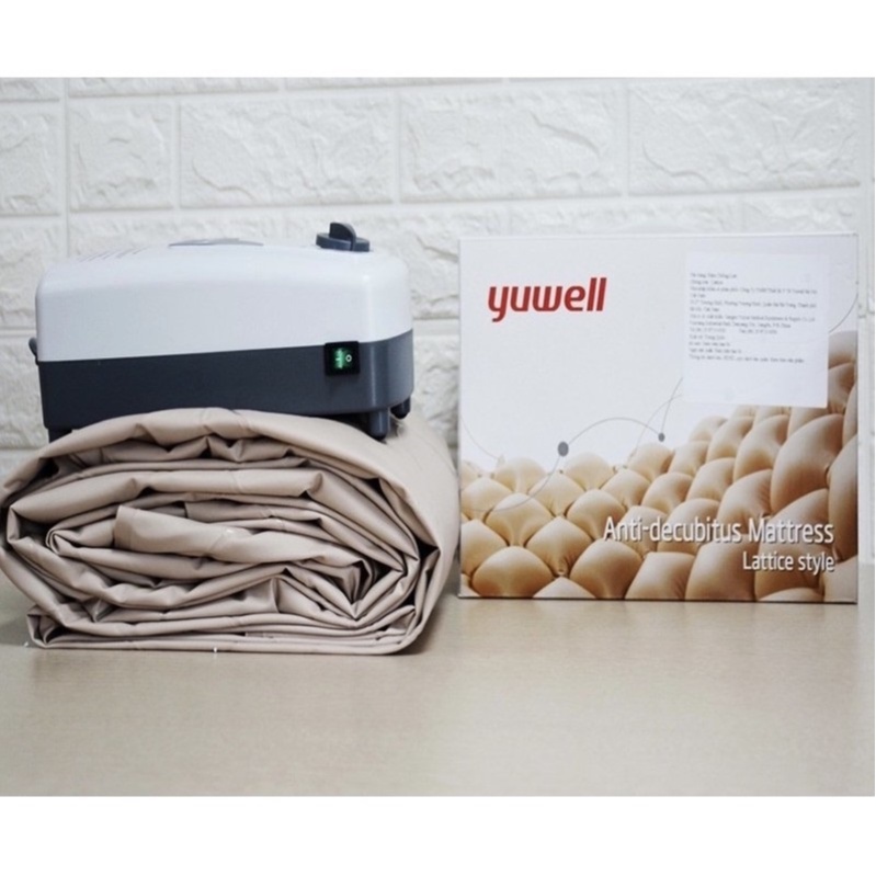 Đệm chống loét Yuwell Lattice kèm máy bơm hơi - Nệm chống loét cho người già