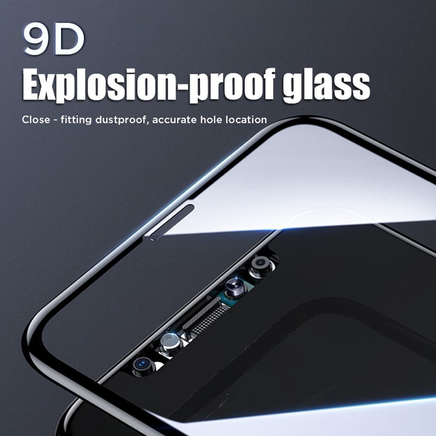 Set 3 Kính Cường Lực 9D Bảo Vệ Màn Hình Điện Thoại iPhone7 8 plus 14 13 12 11 Pro Max Mini X XS Max