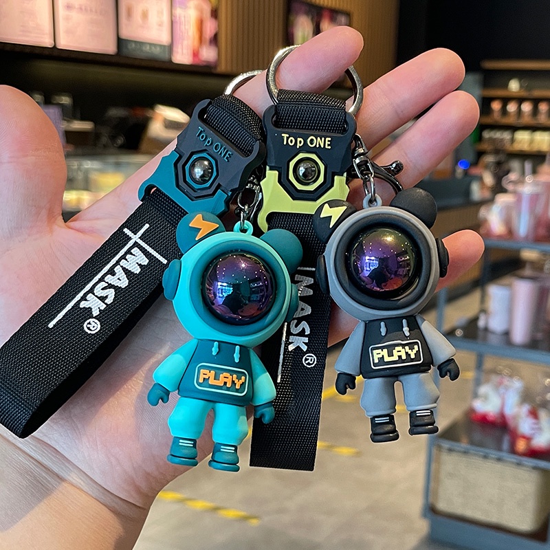 Móc Khóa Hình Gấu Hoạt Hình Dễ Thương Sáng Tạo