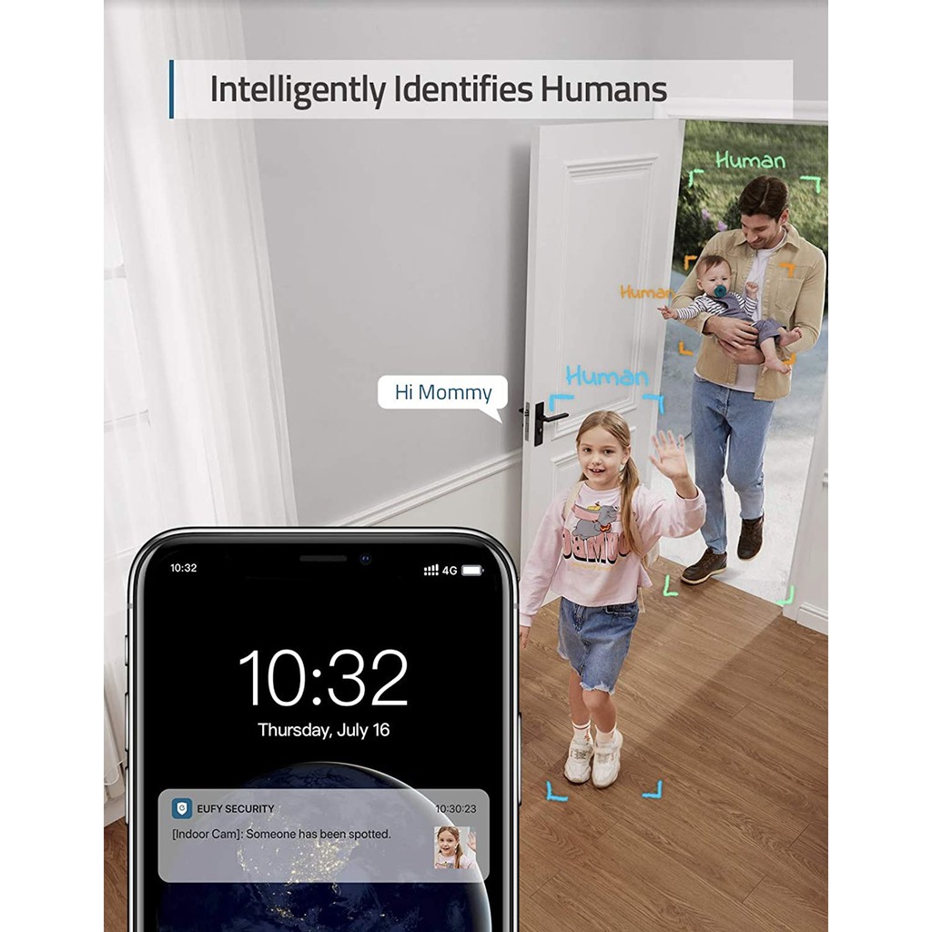 Camera an ninh eufy Security Indoor Cam 2K - hãng con của ANKER