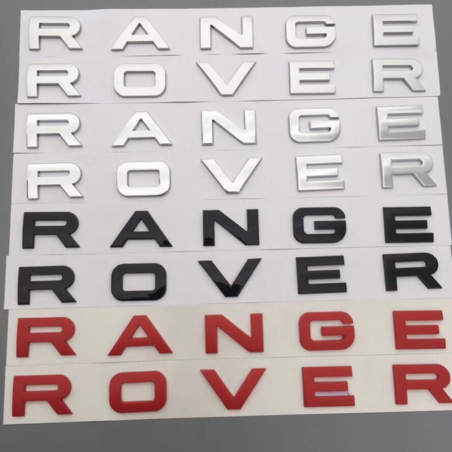 Chữ Range Rover , Tem range rover , Logo range rover