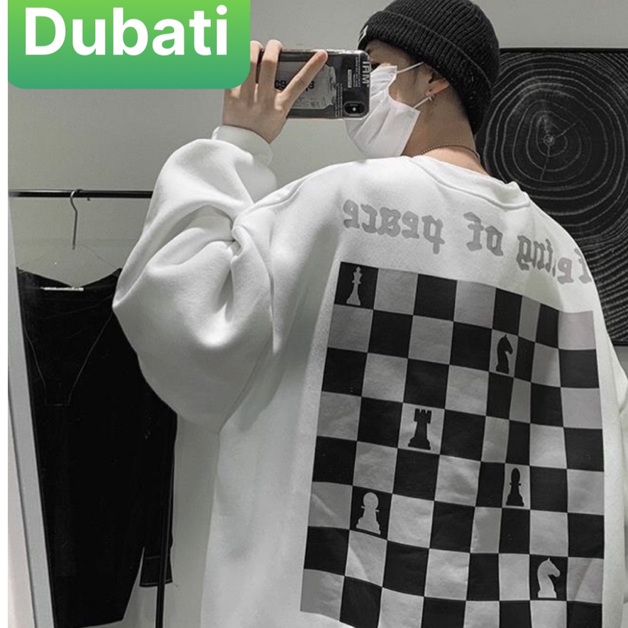 ÁO NỈ CHUI- ÁO SWEATER BÀN CỜ VUA CHẤT NỈ DÀY MỊN PHONG CÁCH TRẺ TRUNG- DUBATI FASHION