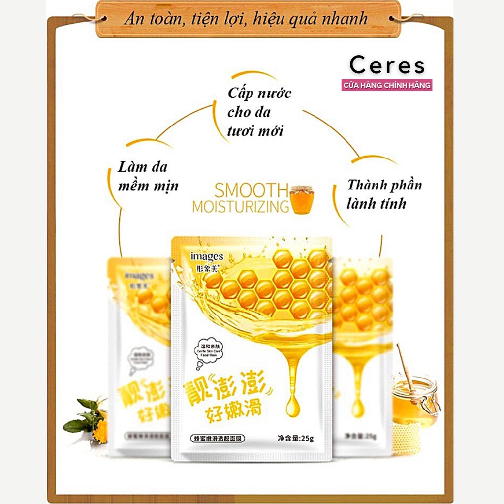 Mặt nạ giấy dưỡng da - mask nha đam việt quất mật ong Images cấp ẩm dưỡng trắng | BigBuy360 - bigbuy360.vn