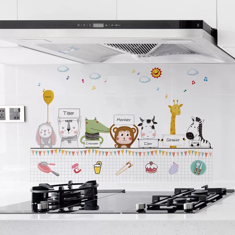Decal dán bếp chống dầu mỡ, giấy dán tường trang trí nhà bếp đẹp | BigBuy360 - bigbuy360.vn