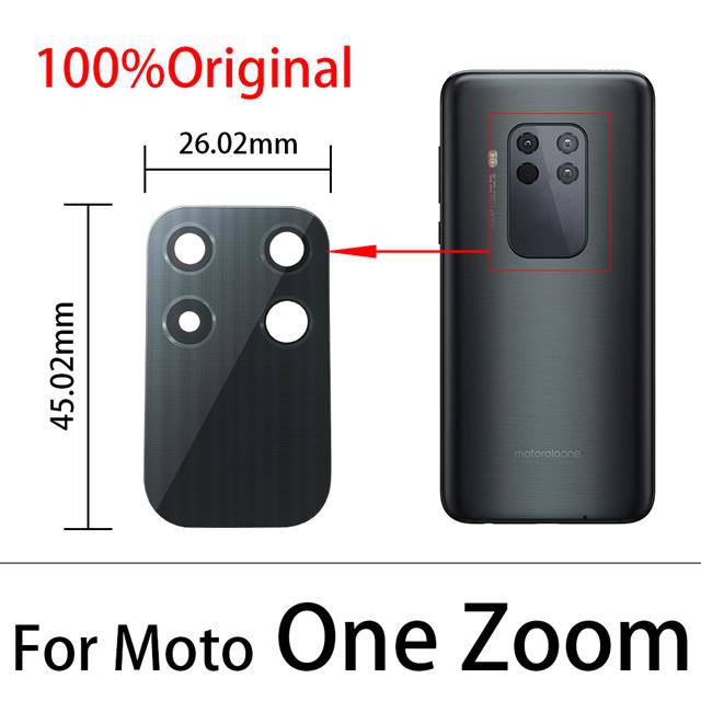 Set 2 Thấu Kính Camera Sau Cho Moto One Vision Fusion Hyper Zoom E7 X4 Z4 G8 E6 Play G9 Plus G8 Power Lite