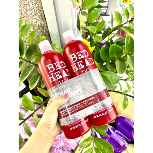 [AUTH] CẶP DẦU GỘI DẦU XẢ TIGI BED HEAD ĐỎ PHỤC HỒI TÓC HƯ TỔN NẶNG, TÓC SƠ RỐI, KHÔ, CHẺ NGỌN