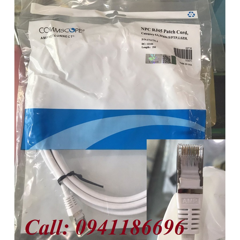 Dây nhảy patch cord Commscope Cat5/Cat6 các loại