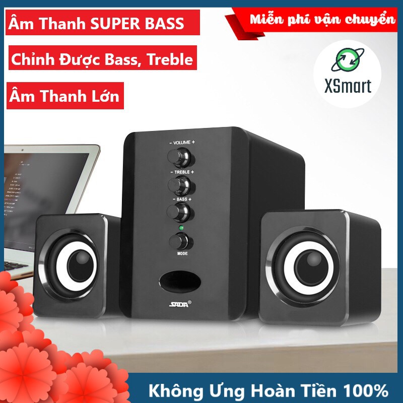 Loa Vi Tính SADA D-202 SUPER BASS NEW 2021 Nghe Nhạc, Xem Phim Trên Máy Tính, Laptop, PC, Tivi XSmart | BigBuy360 - bigbuy360.vn