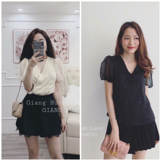 bán sỉ áo sơ mi lụa tay voan