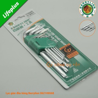 Bộ lục giác 9 cây đầu bông T10-T50 cây chữ L Berrylion 17mm