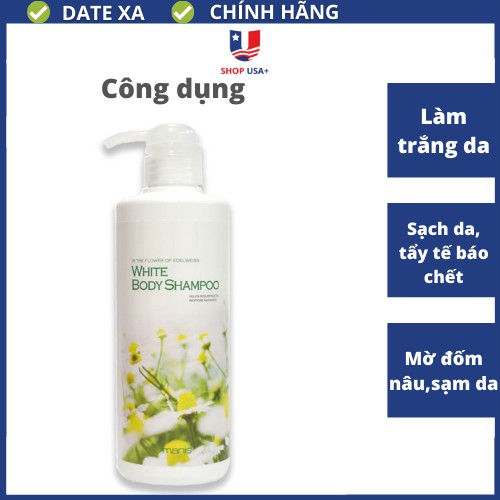 Sữa tắm trắng da thơm lâu toàn thân Manis White Body Shampoo 450ml không nhờn rít hương thơm dịu nhẹ làm mềm mịn da