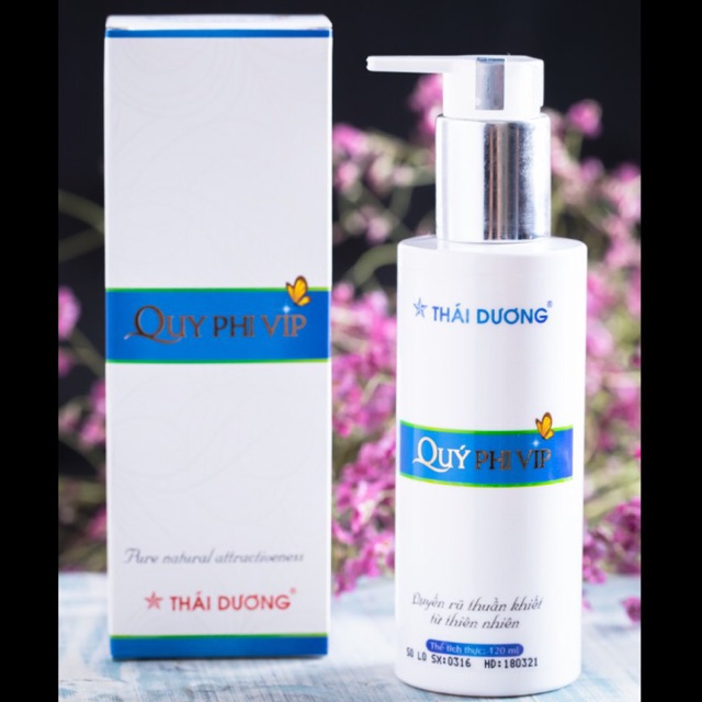 Dung dịch vệ sinh phụ nữ Quý Phi Vip Sao Thái Dương 120ml