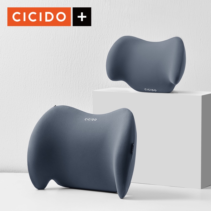 Combo tựa lưng tựa cổ cicido -Tựa lưng tựa cổ cho ô tô văn phòng chính hãng