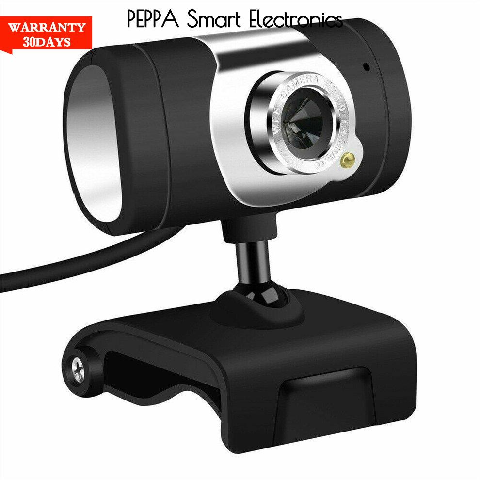 Webcam Usb2.0 Hd 12 Megapixel Màu Trắng Kèm Micro Điều Chỉnh Tự Động Cân Bằng Cho Pc Laptop