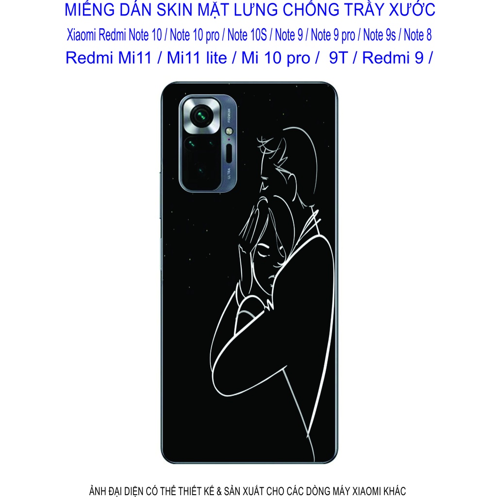 Miếng Dán Skin 3D Xiaomi Redmi note 10 / note 10pro / note 10s/ note 9/ note 9pro/ note 8/ mi 11/ mi 11lite/ mi 10pro...