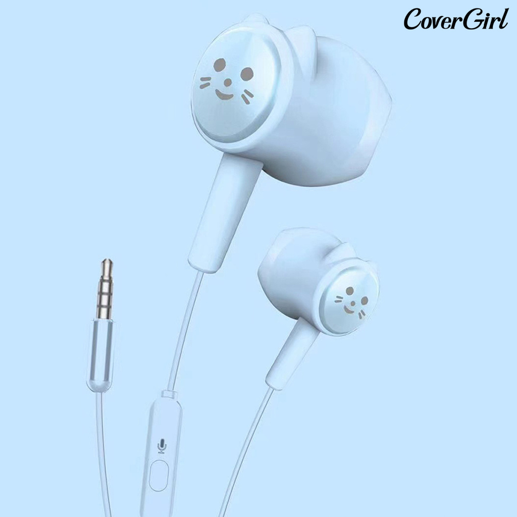 Tai Nghe Thể Thao Bằng Nhựa Hình Mèo Dễ Thương Có Dây | BigBuy360 - bigbuy360.vn