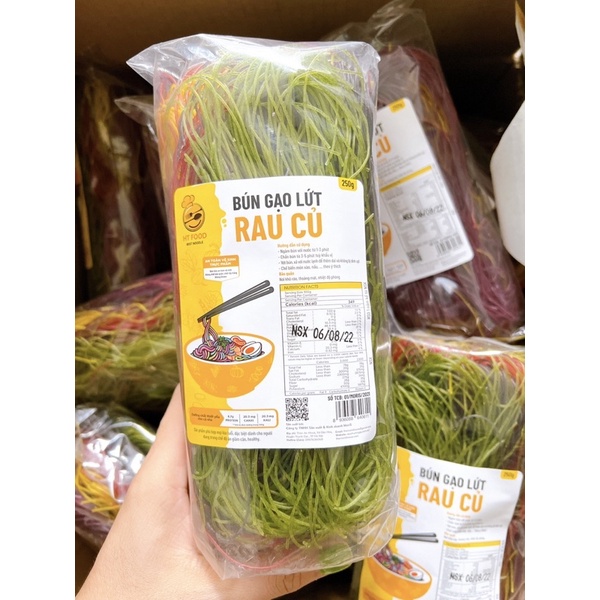 BÚN GẠO LỨT RAU CỦ NGUYÊN MINH( HT FOOD) 250g