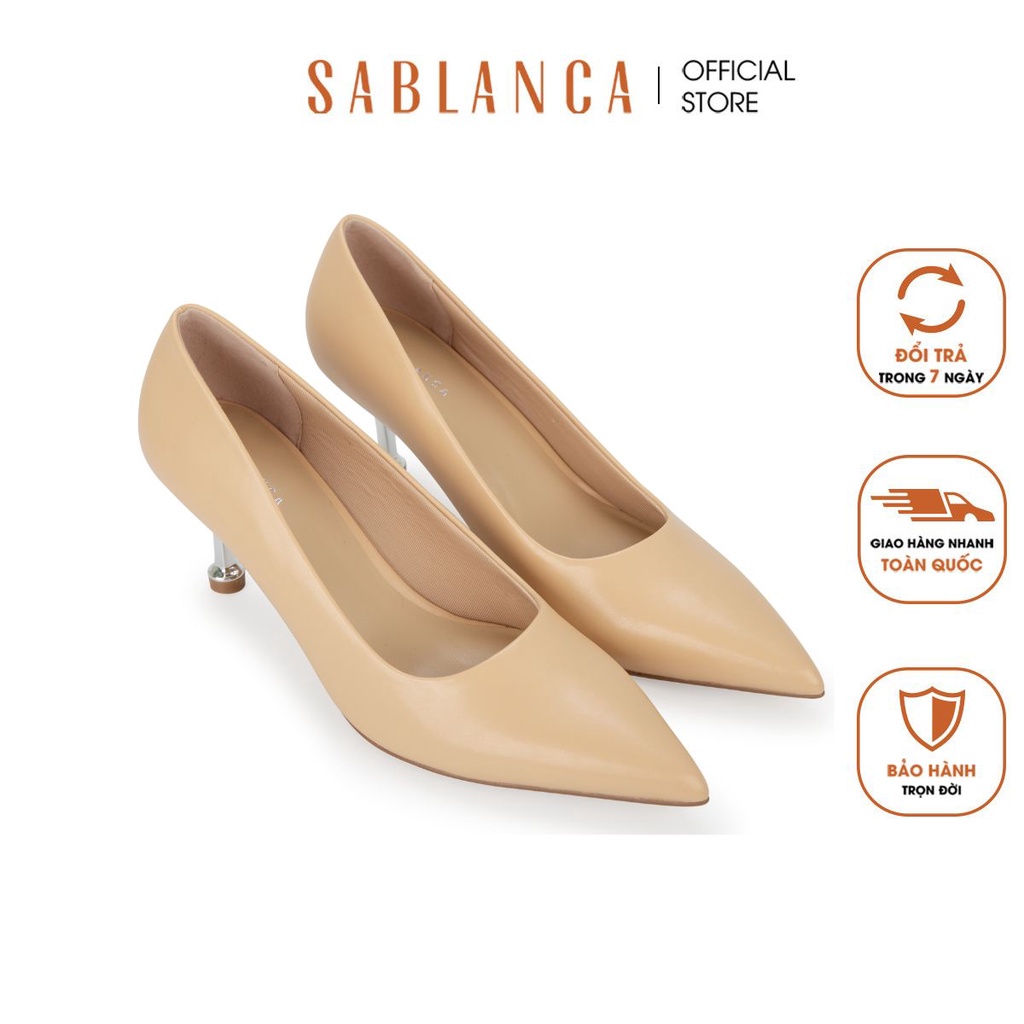 Giày cao gót nữ mạ ánh bạc Sablanca BN0151