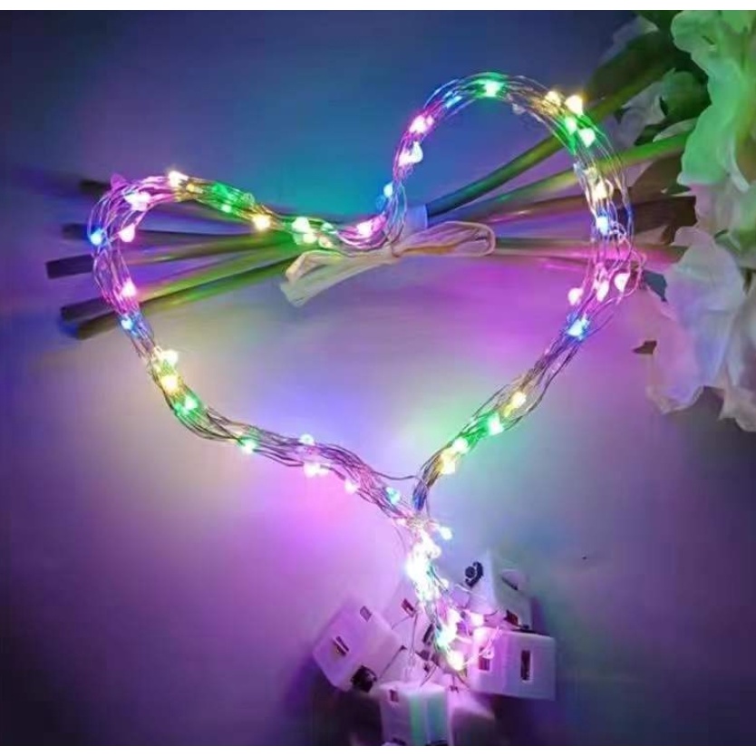 1M Dây đèn led trang trí - 3 chế độ nháy.