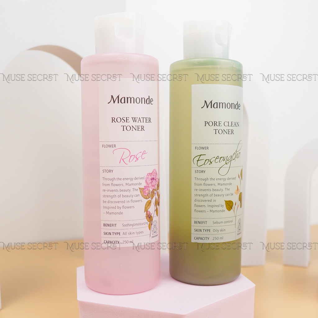 [Quà Tặng Khẩu Trang] Nước Hoa Hồng Mamonde - Cung cấp độ ẩm, kiềm dầu, se khít lỗ chân lông 250ml | BigBuy360 - bigbuy360.vn