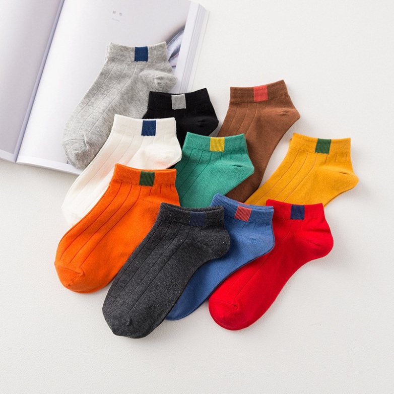 Vớ nữ cổ ngắn Mivino tất nữ hàn quốc cotton nhiều màu cực xinh TN03 chất đẹp, thoáng hút mồ hôi