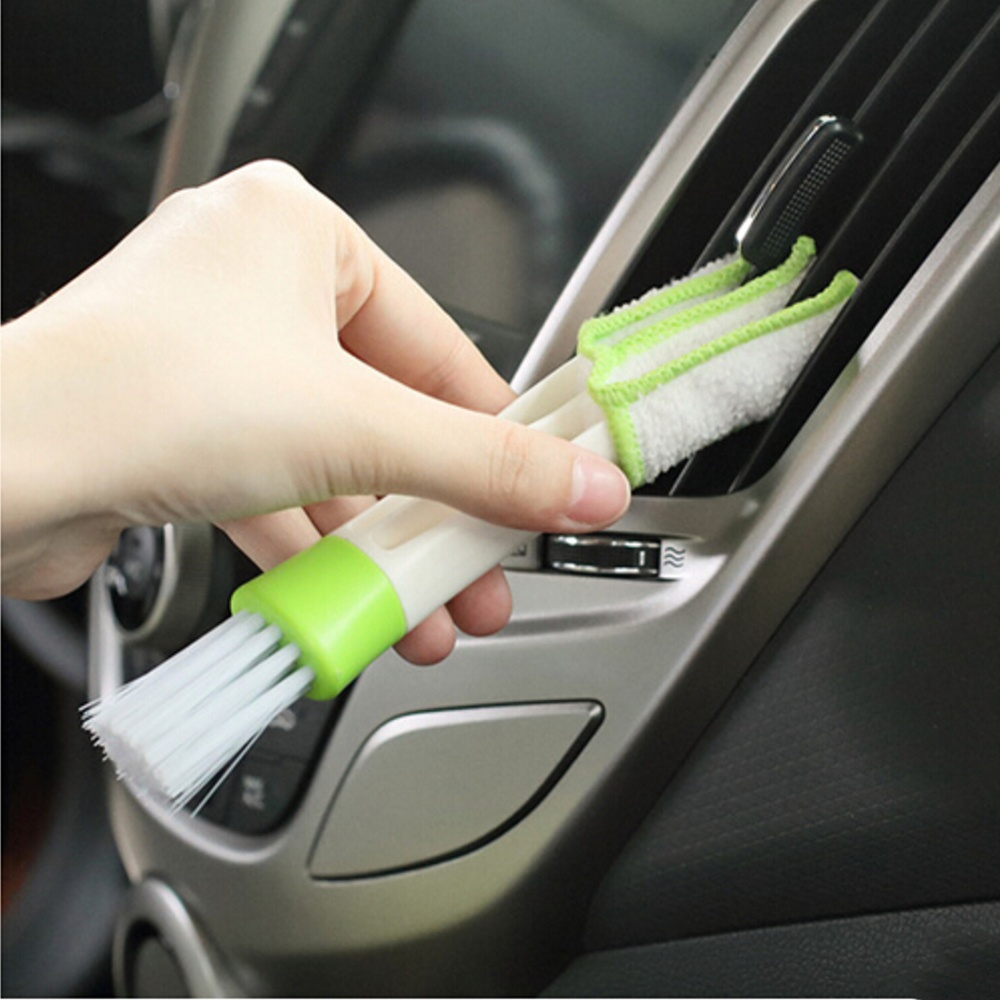 Bàn chải xe làm sạch nội thất Điều hòa ô tô | Bàn chải mini vệ sinh cửa sổ điều hòa thông gió xe hơi
