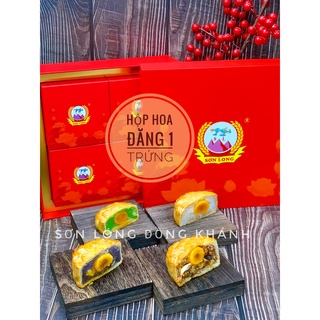 [anvatvumap nhà làm 100%] bánh trung thu (hộp hoa đăng 1 trứng)
