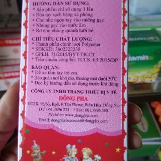 Gạc rơ lưỡi cho bé