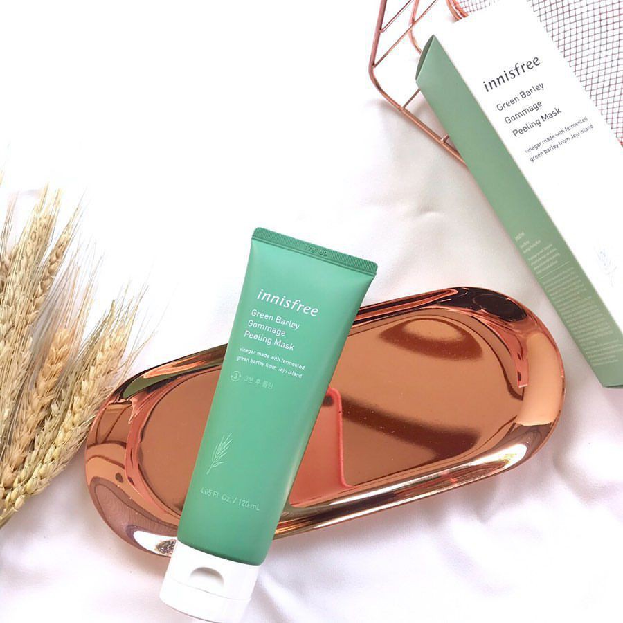 Mặt Nạ Tẩy Da Chết Innisfree Green Barley Gommage Peeling Mask 120ml