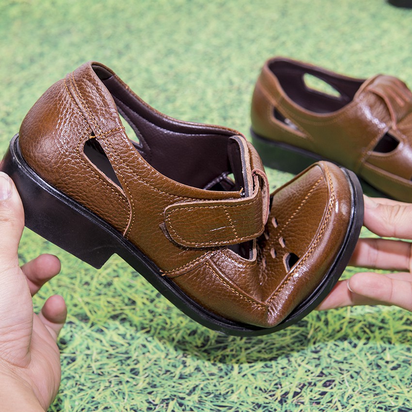 giày hè giày rọ sandal nam da bò thoáng mát 2021 mới nhất