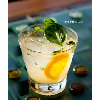 Bộ 6 cốc ly thủy tinh thái lan ocean loe sữa chua trân châu cafe cốt dừa b16112 dung tích 345ml