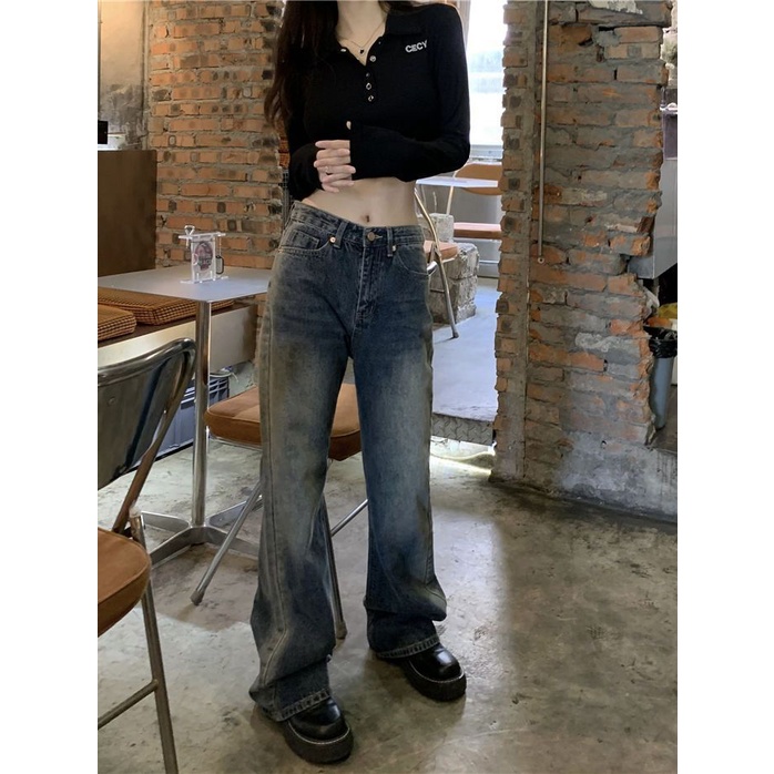 Áo thun COZOKC tay dài thêu chữ thời trang quyến rũ cho nữ