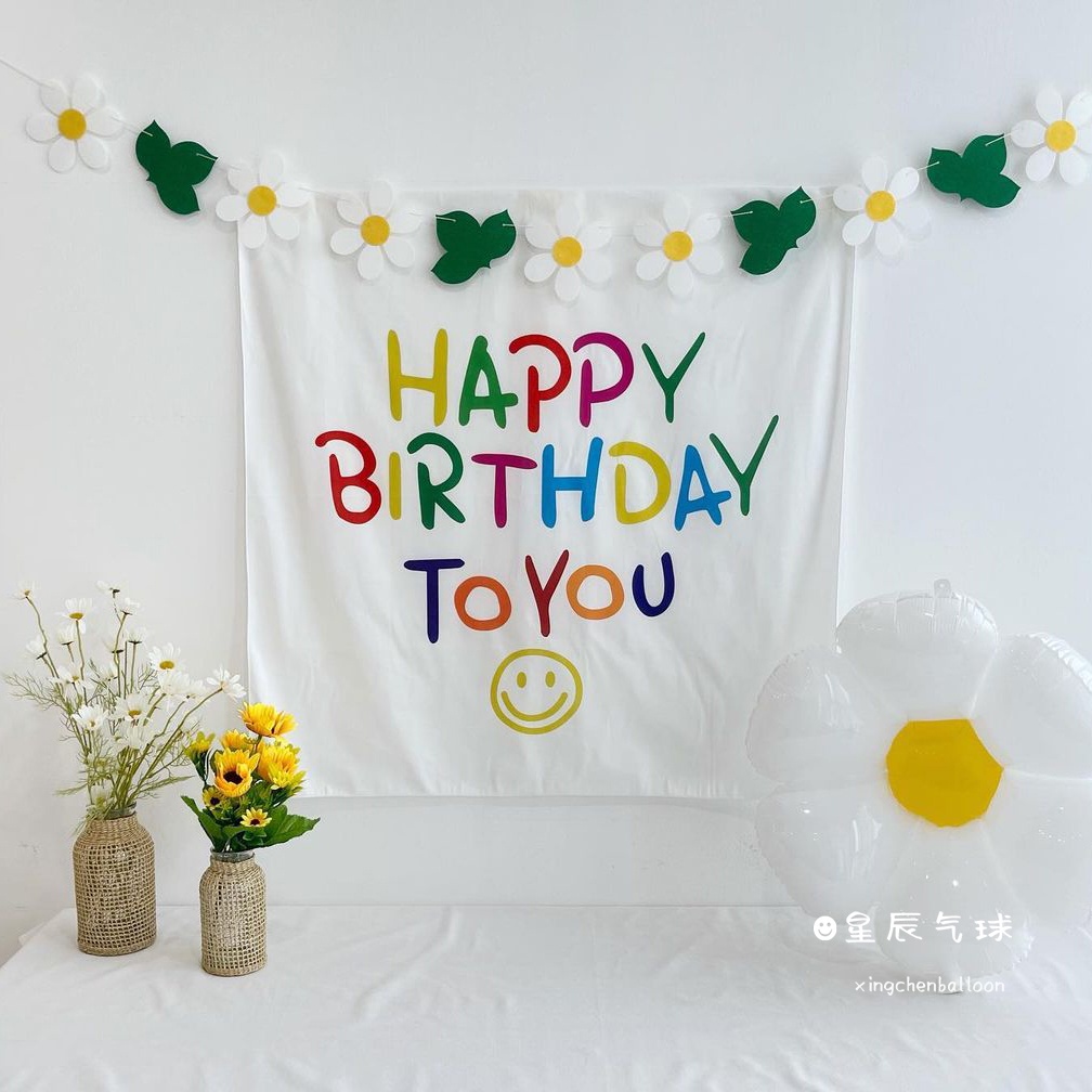 Tấm Vải Treo Tường Trang Trí Tiệc Sinh Nhật